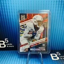 2022 Donruss Elite MONTRELL WASHINGTON RC Red Aspirations 309/499 Denver Broncos