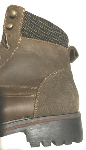 NUEVO GBX Cuero/Tela Superior Botas al Tobillo Informales con Cordones para Hombre -Elección Talla/Color - Imagen 9 de 11
