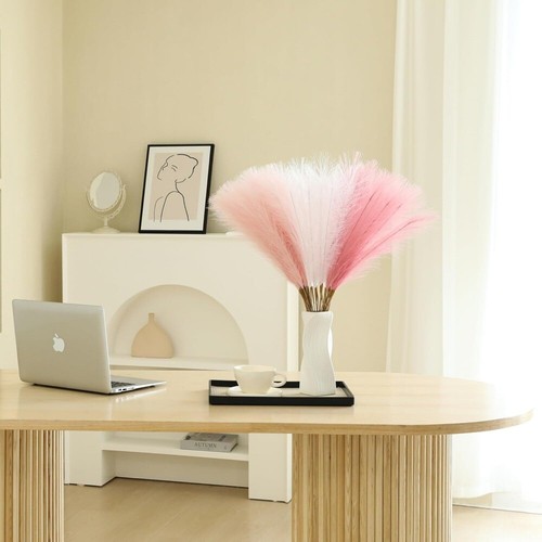 60 Pcs 24" Multicolor Pink Faux Pampas - Home, Wedding & Event Decor - Picture 4 of 24