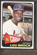 1965 Topps Set-Break #540 Lou Brock VG-VGEX (crease) *JAYSACE*