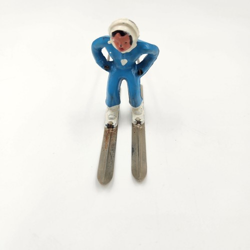 Barclay sciatore invernale figura di piombo blu bianco femmina - Foto 4 di 9