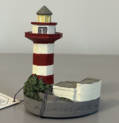 Spoontiques Lighthouse Figurine 9113 Hilton Head Light South Carolina ...