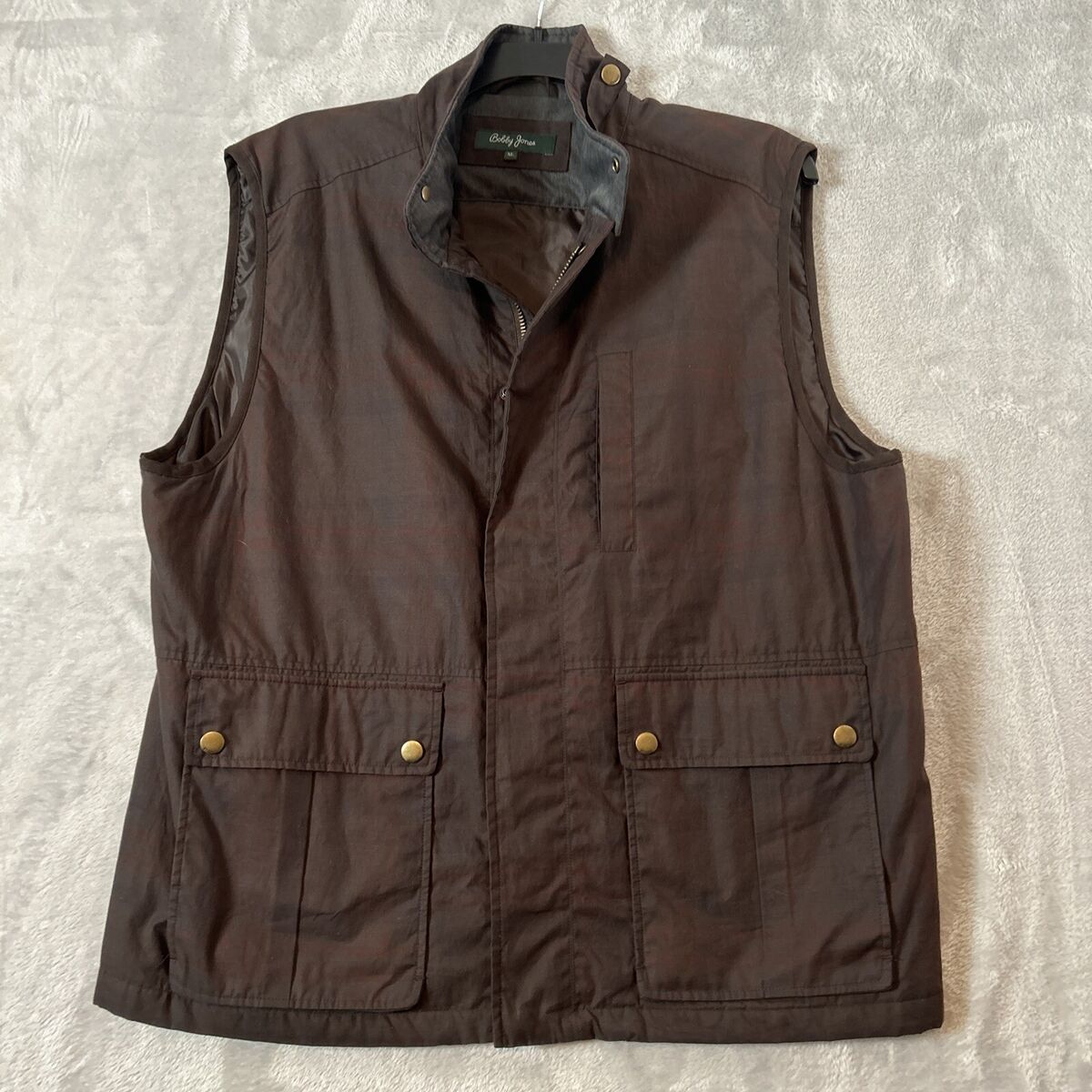 Bobby Jones Men's Inwood Brown Sportsman Full Zip Vest XL | eBay Bobby Jones Men's Inwood Brown Sportsman Full Zip Vest XL | eBay
