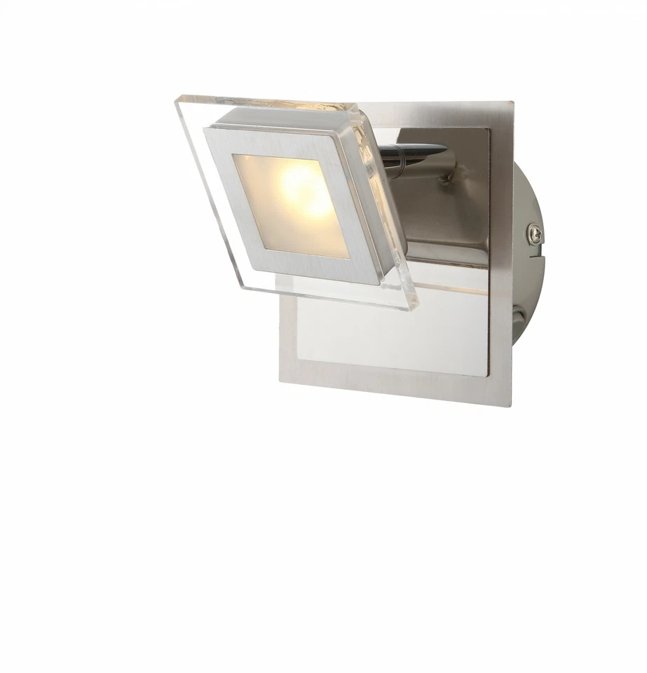 LED Wandleuchte Strahler Spot Cholet Nickel Matt 1flg. Schwenkbar 3000K 1800lm - Bild 1 von 4