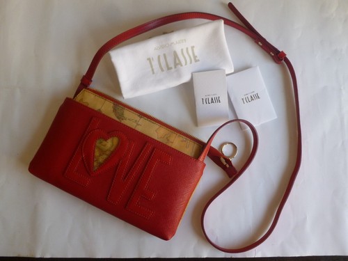 NEW REAL LEATHER BAG ALVIERO MARTINI, BORSA 1-MA CLASS PELLE SAFFIANO NUOVA - Foto 12 di 18
