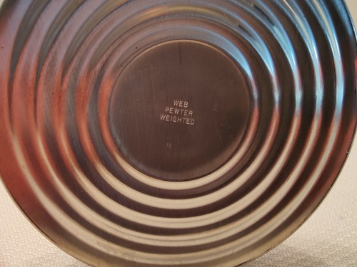 2 Vintage WEB gewichtete Zinn Kerzenständer geätztes Glas Hurricane Schirme - Bild 14 von 21