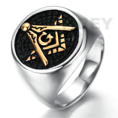Men's Jewelry Stainless Steel Ring Master Degree Masonic York