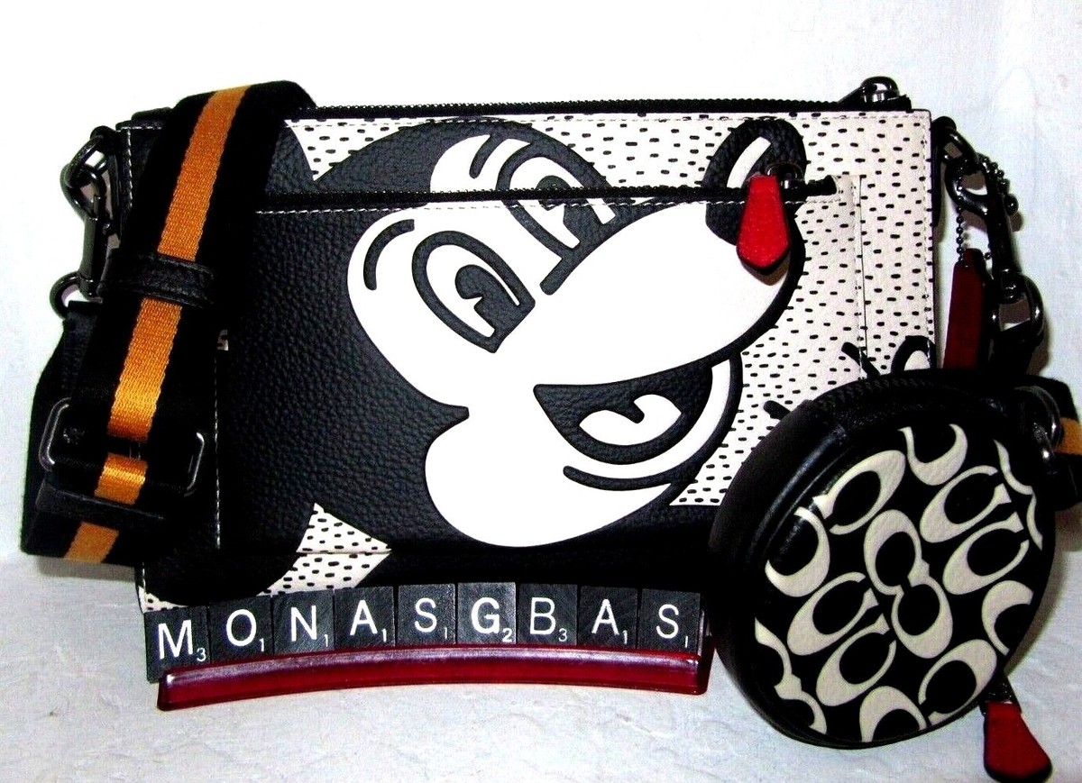 ショルダーバッグ COACH DISNEY MICKEY MOUSE X KEITH HARING HOLDEN CROSSBODY Coach New C6913 X Keith Haring Disney Mickey Mouse Holden