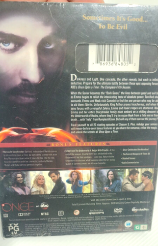 Once Upon A Time DVD The Complete Fifth Season 5 PG Region 1 New & Sealed - Picture 2 of 5