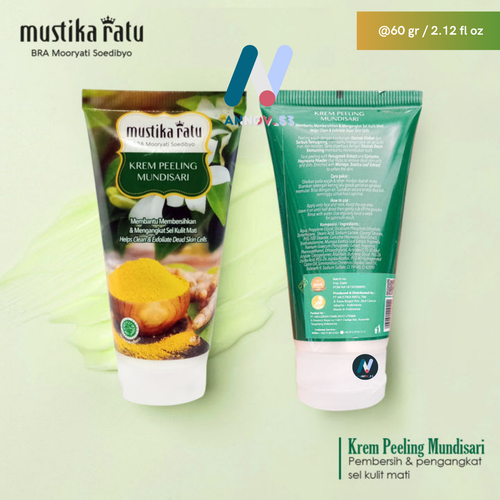 MUSTIKA RATU Mundisari Curcuma Peel Cream Exfoliator Soft Dead Skin Cells 2X60gr - Picture 6 of 23