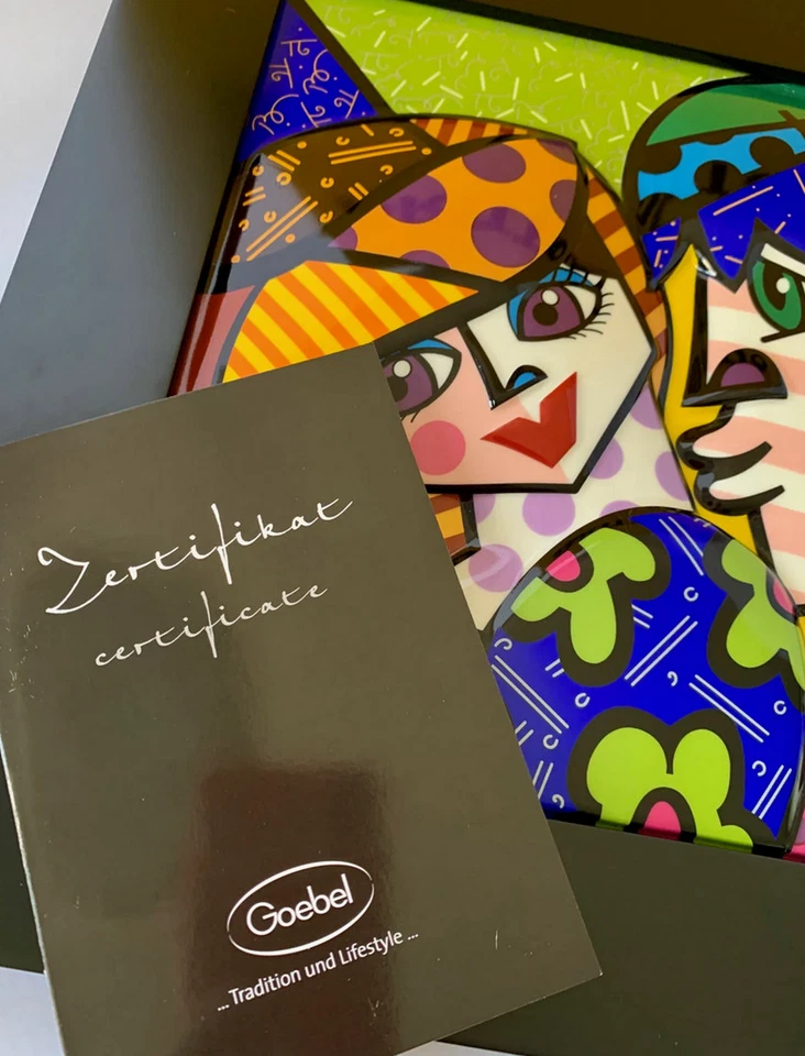 Romero Britto ограниченного тиража в рамке фарфора: вкусный * новый сделано в Германии - Изображение 3 из 4