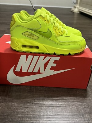 nike air max 90 gs volt fierce green