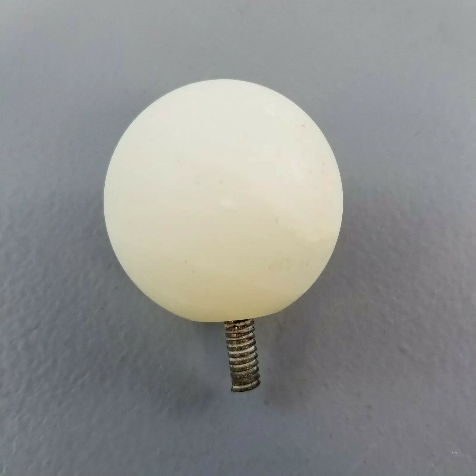 Vintage White Rock Gear Shift Knob 1.85" Shifter Threaded Ball Rat Rod