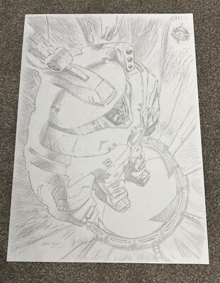 Starship Troopers - Blaze of Glory #1  Page 22 splash Original Art 2006 Sam Hart