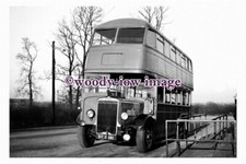 gw0705 - Leyland Bus at Malby in 1953  - print 6x4