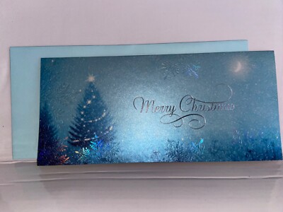 Papyrus Christmas Boxed Greeting Cards - Icy Blue Winter 16 Ct
