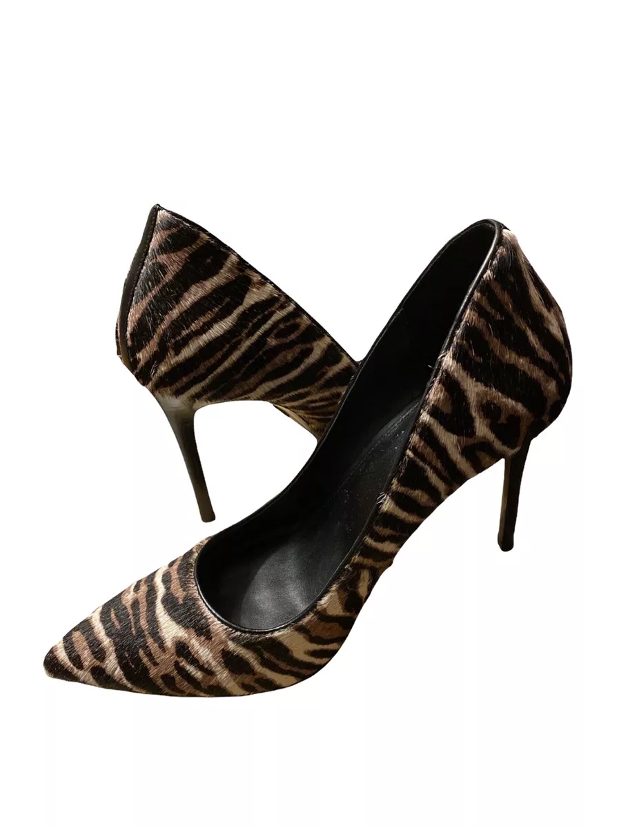 Keke leopard calf hair cheap pump
