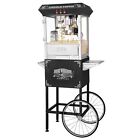 Lincoln Popcorn Machine with Cart - 8oz Popper with Stainless-Steel Kettle, W.