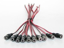 10pcs DC Female end Power Connector Jack Lead End Pigtail for Security Camera