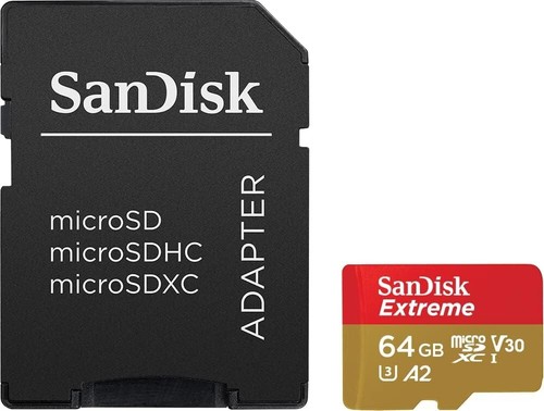 NEW-SanDisk-64GB-Extreme micro SDXC card+SD adapter-170 MB/s Read & 80MB/s Write - Picture 4 of 4
