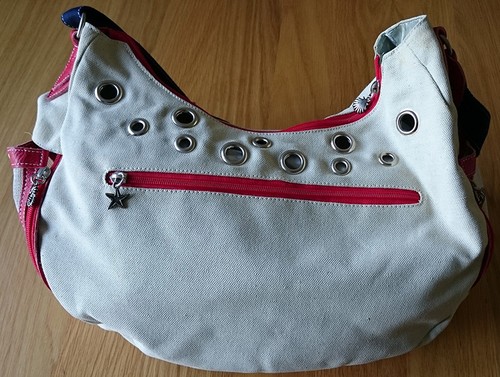 Malucchi Borsa da Viaggio per Cani/Gatti Cotone Borsa di Lusso "Cotone Circa" - 12x40xh24 cm - Foto 4 di 6
