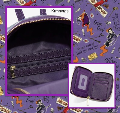 Loungefly Disney Hocus Pocus Chibi AOP Mini Backpack  display picture 2