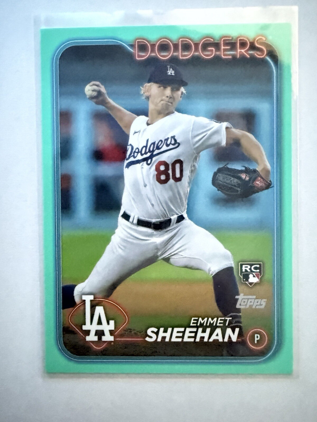 2024 Topps Series 1 - Aqua #283 Emmet Sheehan (RC)