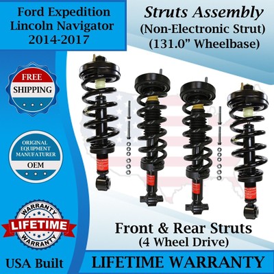 Monroe Front & Rear Struts For 2014-2017 Ford Expedition/ Lincoln Navigator 4WD