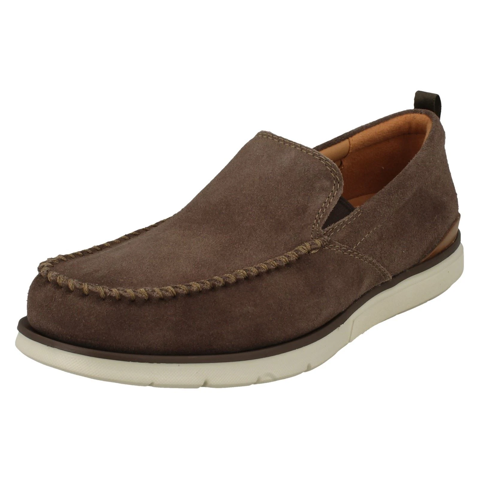 Scarpe slip on casual Clarks da uomo bordewood passo