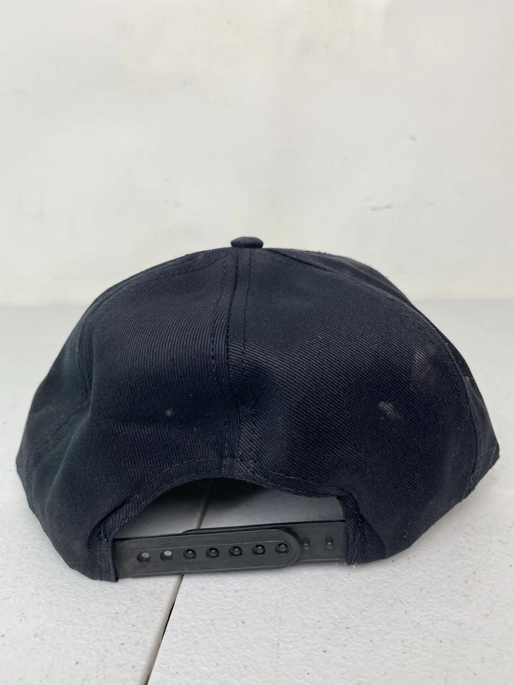 Vintage 80’s Starter NFL Cincinnati Bengals 2-Bar Helmet Snapback Hat Cap Black - Image 4 of 4