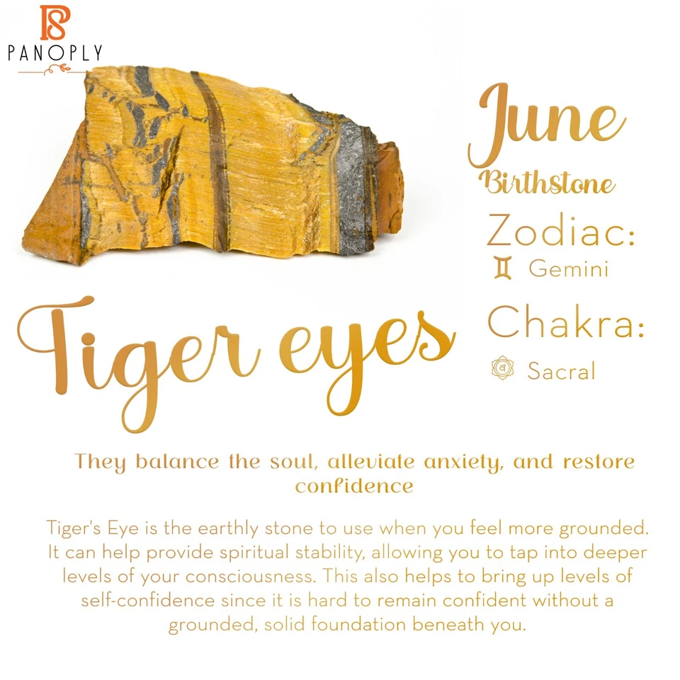 Atractivo pendiente con dije de diseñador enchapado en oro con forma de D ojo de tigre para regalo Foto 4 de 4