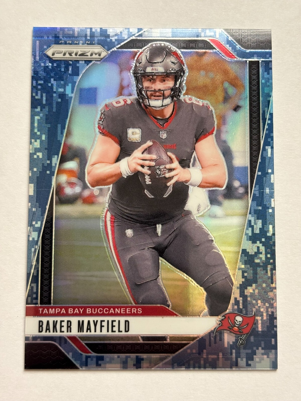 Baker Mayfield - 2024 Prizm NFL Navy Blue Camo SSP /25 BUCCANEERS
