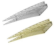 OG LOWRIDER CLASSIC 20" SQUARE TWISTED BICYCLE FRAME INSERT CHROME OR GOLD