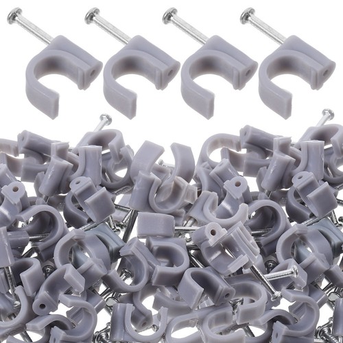 100 Pcs Steel Nail Line Card Electrical Cable Staples Ethernet Clips for Wall - 第 4/12 張圖片