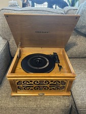 Vintage 2003 Crosley Wood Record Player
