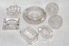 7 Vintage Open Salt Cellars ~ 1 Master ~ 2 Matching ~ Assorted Lot
