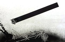 Emilio Scanavino (1922-1986 Italy) senza titolo 1980 acquaforte es. 43/75, 50x70