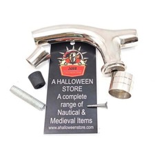 Victorian Silver Brass Derby Handle Only for Wooden Walking Stick Cane