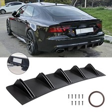 For Audi A3 A4 A5 A6 A7 B9 S5 Rear Lip Bumper Diffuser Shark 5 Fin Spoiler Wing For Audi A3 A4 A5 A6 A7 B9 S5 Rear Lip Bumper Diffuser Shark 5 Fin Spoiler Wing