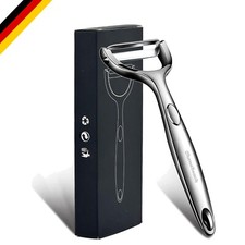 Edelstahl Gemüseschäler mit ergonomischem Drehgelenk, langlebig, rostfrei
