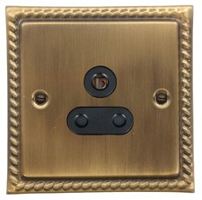 G&H Roped Light Antique Brass MLABB Light Switches, Plug Sockets, USB, Dimmers
