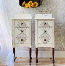 Redesign With Prima - Antique Damask - Decor Transfer Rub On Image Decal Sticker