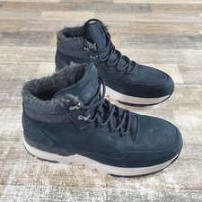 Rockport Works Pulse Tech Womens Hiker Bootie Sz 9 M Black Nubuck Composite Toe