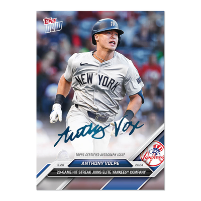 2024 Topps Now - Anthony Volpe - On Card Auto #/99 Yankees | eBay
