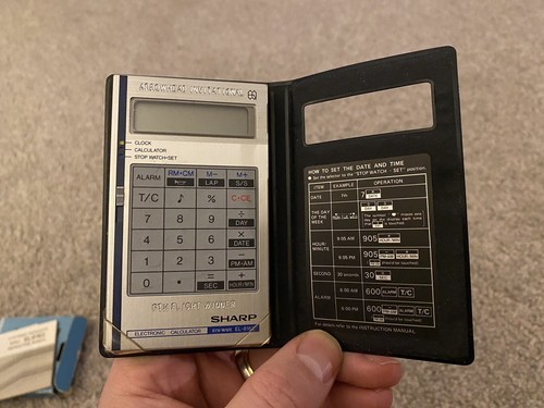 Vintage Sharp Model EL-8162 Calculator w/Box - Arrowhead Invitational Winner - Picture 3 of 9
