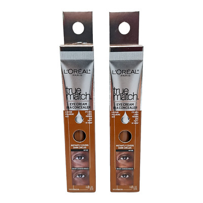 L'Oreal True Match Eye Cream In A Concealer N9-10 Deep - 2 Pack, 0.4 fl oz Each