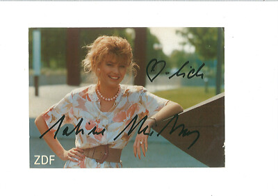uralte AK Autograph ZDF-Moderatorin/Sendeleitung Sabine Möbus //08