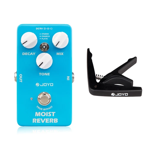 JOYO Digital Reverb Pedal with Multi Reverb Effects Guitar Pedal + Guitar Capo