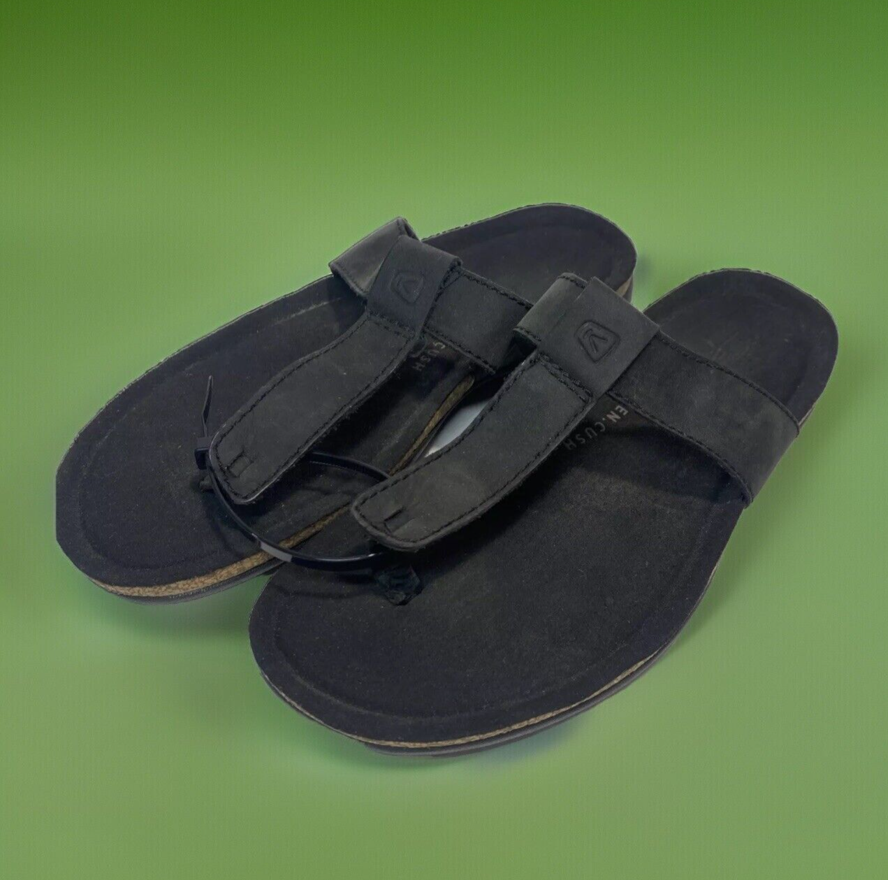 Sandali KEEN Cush Dauntless donna neri in pelle comodi tanga EU 36 US 6