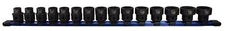 	Astro Tool 78215 15-Piece 1/2" Drive Low Profile Nano Impact Sockets - Metric	